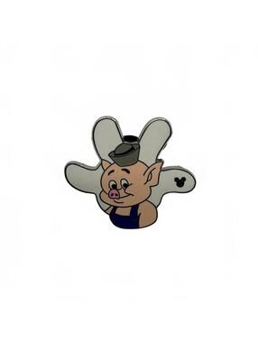 Disney Pin - The Practical Pig - White Glove Silhouette - Hidden Mickey 2013